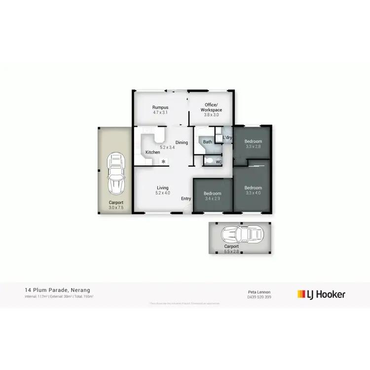 Floorplan of Homely house listing, 14 Plum Parade, Nerang QLD 4211