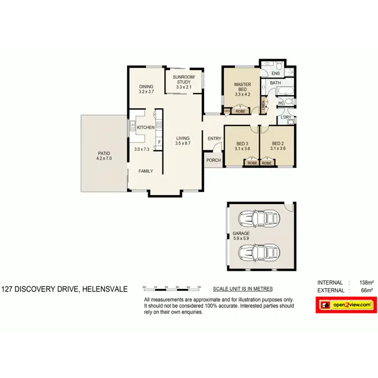 Floorplan of Homely house listing, 127 Discovery Drive, Helensvale QLD 4212