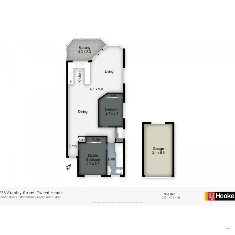 Floorplan of Homely unit listing, 4/28 Stanley Street, Tweed Heads NSW 2485