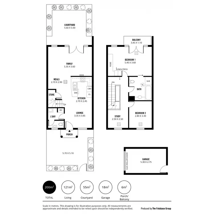Floorplan of Homely townhouse listing, 6/59 Bridge Street, Kensington SA 5068