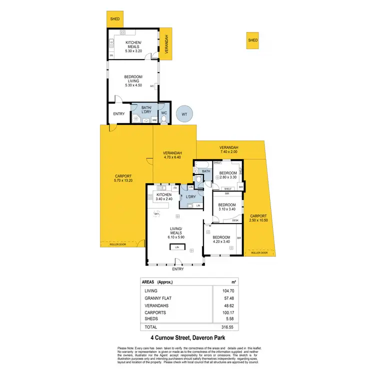Floorplan of Homely house listing, 4 Curnow Street, Davoren Park SA 5113