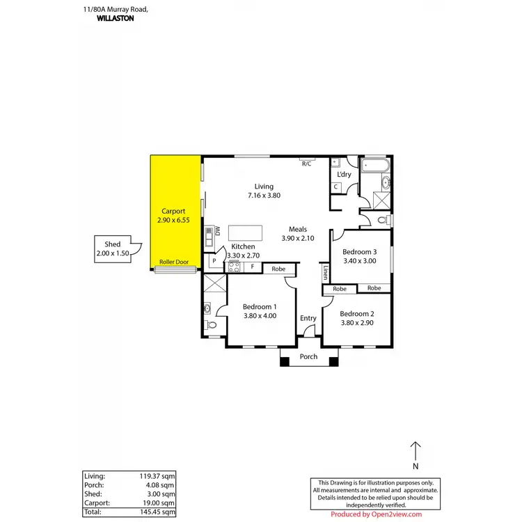 Floorplan of Homely house listing, 11/80A Murray Road, Willaston SA 5118