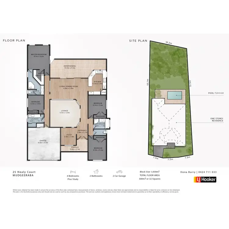 Floorplan of Homely house listing, 25 Healy Court, Mudgeeraba QLD 4213