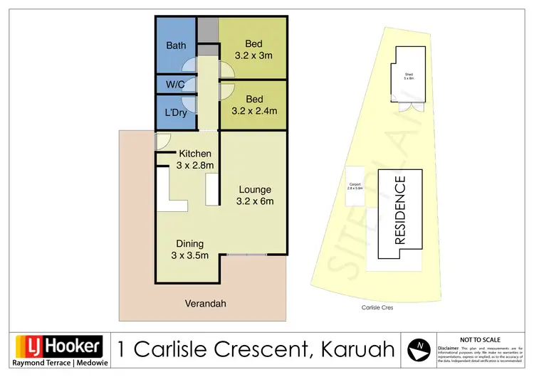 Floorplan of Homely house listing, 1 Carlisle Crescent, Karuah NSW 2324