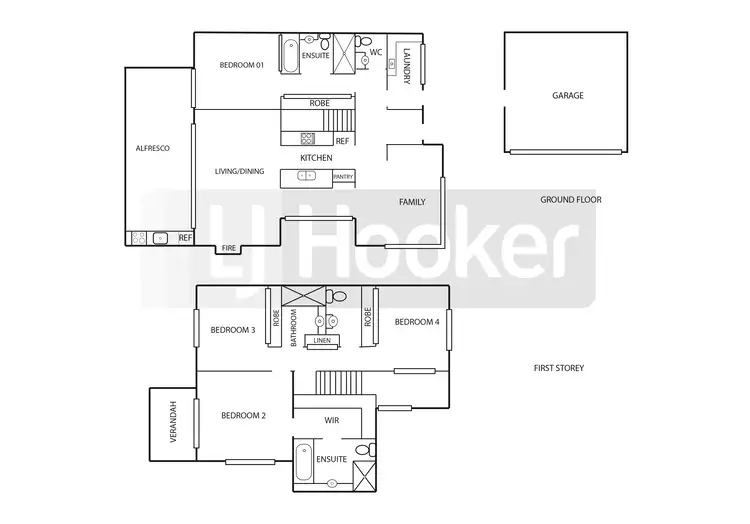 Floorplan of Homely townhouse listing, 13 Josephine Boulevard, Harrington NSW 2427