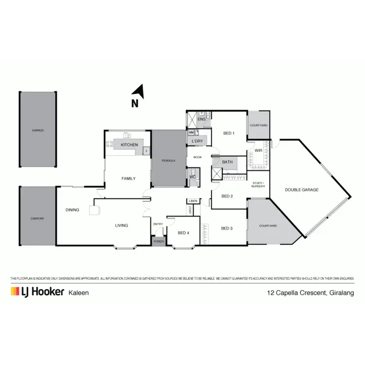 Floorplan of Homely house listing, 12 Capella Crescent, Giralang ACT 2617