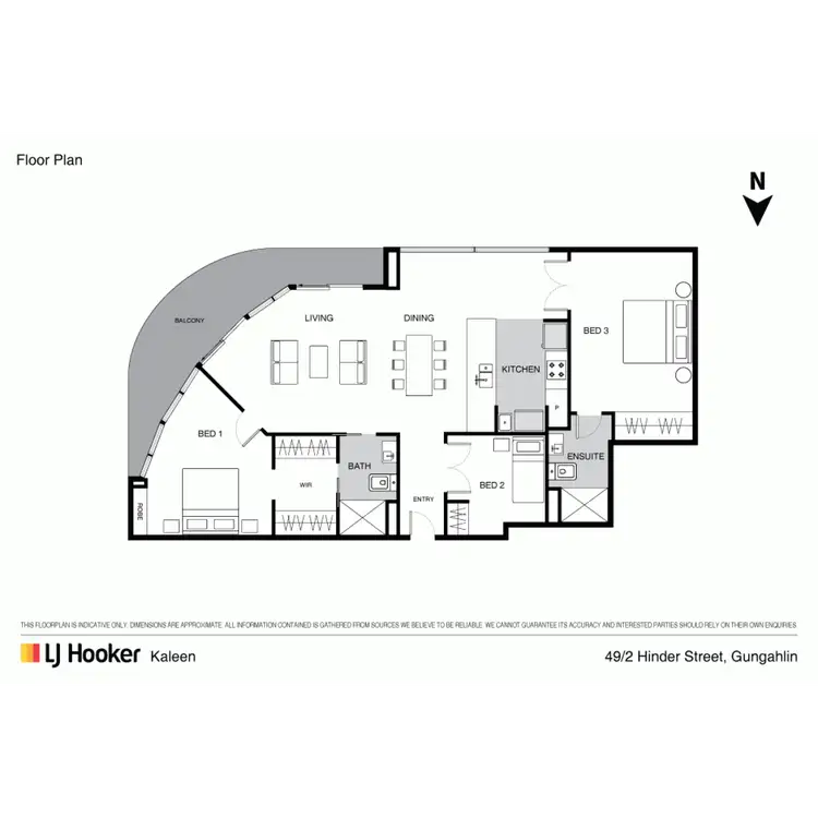 Floorplan of Homely apartment listing, 49/2 Hinder Street, Gungahlin ACT 2912