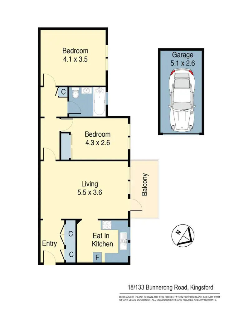 Floorplan of Homely apartment listing, 18/133-135 Bunnerong Road, Kingsford NSW 2032