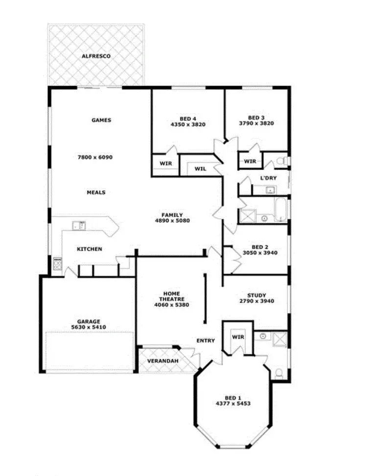 Floorplan of Homely house listing, 33 Abbey Green Rd, Banksia Grove WA 6031