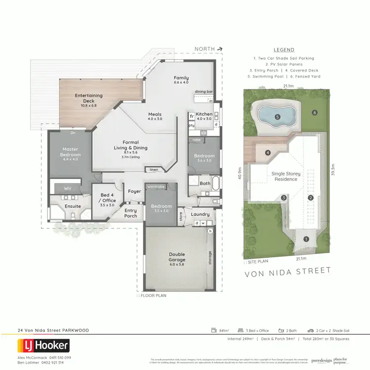 Floorplan of Homely house listing, 24 Von Nida Street, Parkwood QLD 4214