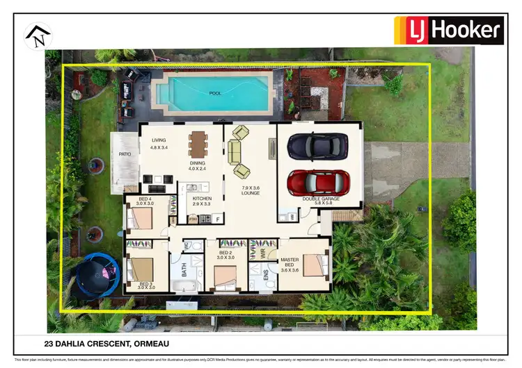 Floorplan of Homely house listing, 23 Dahlia Crescent, Ormeau QLD 4208