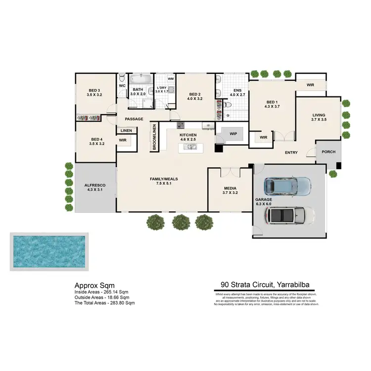 Floorplan of Homely house listing, 90 Strata Circuit, Yarrabilba QLD 4207