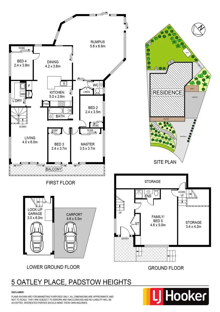 Floorplan of Homely house listing, 5 Oatley Place, Padstow Heights NSW 2211