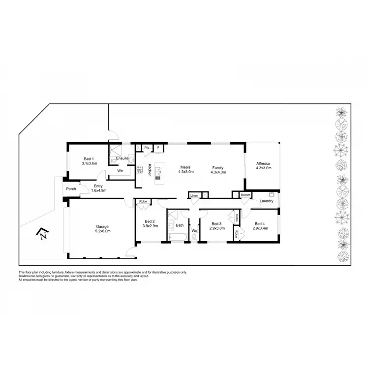 Floorplan of Homely house listing, 1 Cooktown Avenue, Point Cook VIC 3030