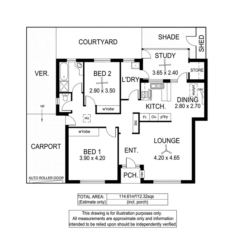 Floorplan of Homely unit listing, 3/142 Augusta Street, Glenelg East SA 5045