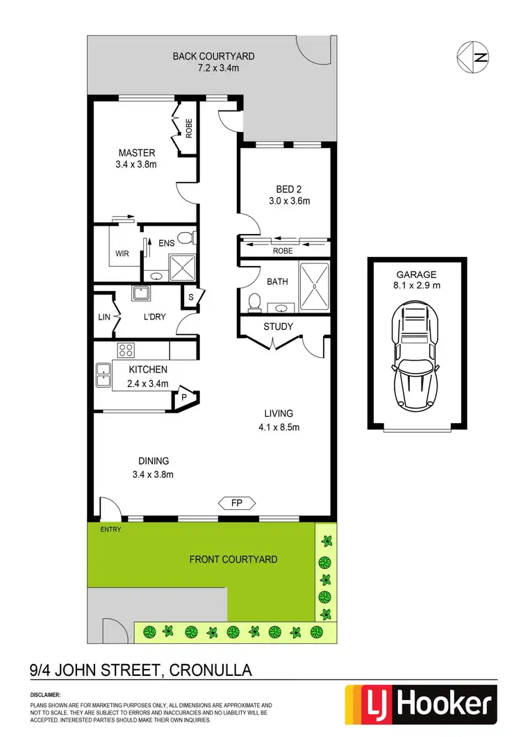Floorplan of Homely apartment listing, 9/4 John Street, Cronulla NSW 2230
