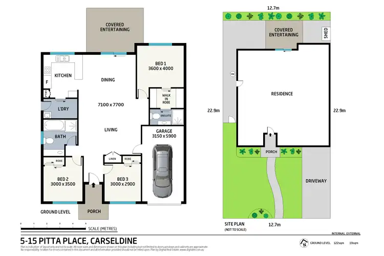 Floorplan of Homely villa listing, 5/15 Pitta Place, Carseldine QLD 4034