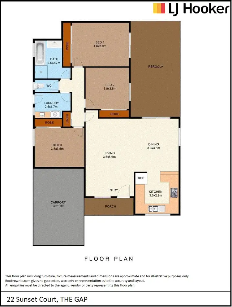 Floorplan of Homely house listing, 22 Sunset Court, The Gap NT 870