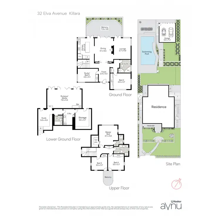 Floorplan of Homely house listing, 32 Elva Avenue, Killara NSW 2071