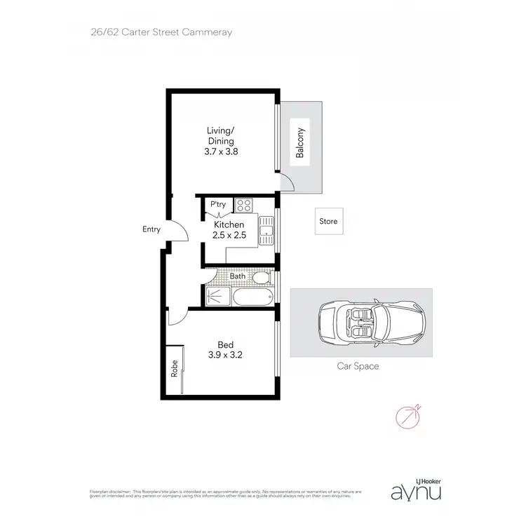 Floorplan of Homely apartment listing, 26/62 Carter Street, Cammeray NSW 2062