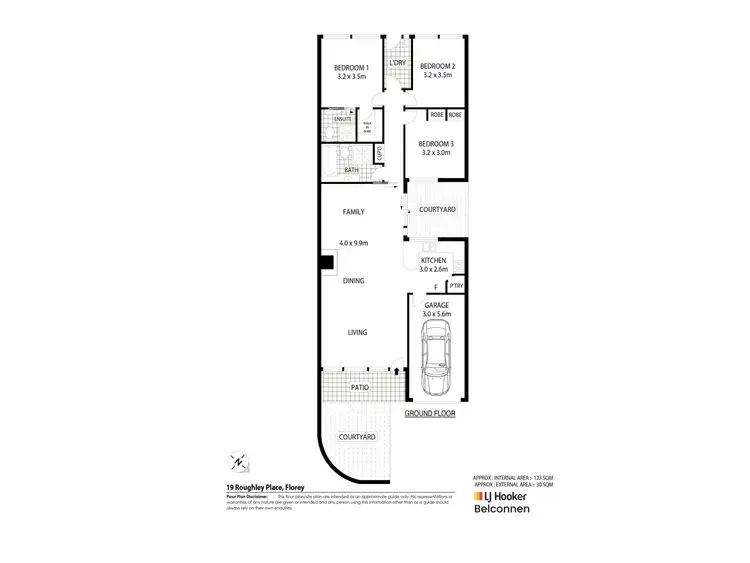 Floorplan of Homely house listing, 19 Roughley Place, Florey ACT 2615