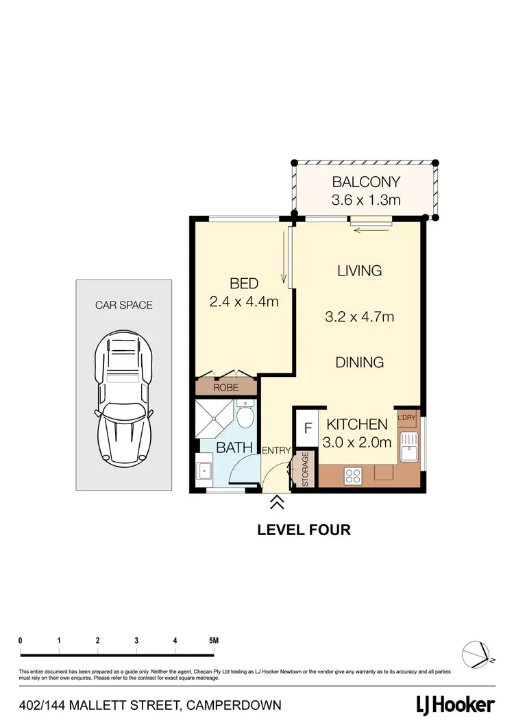 Floorplan of Homely apartment listing, 402/144 Mallett Street, Camperdown NSW 2050