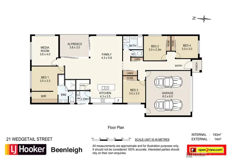 Floorplan of Homely house listing, 21 Wedgetail Street, Bahrs Scrub QLD 4207