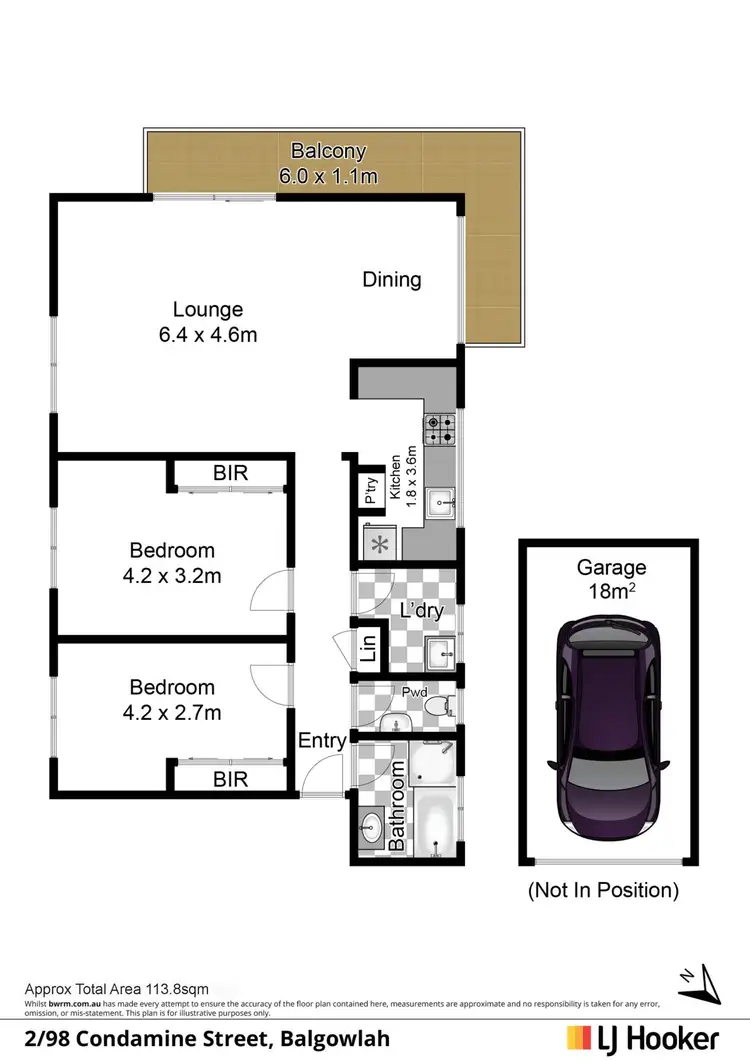 Floorplan of Homely unit listing, 2/98 Condamine Street, Balgowlah NSW 2093