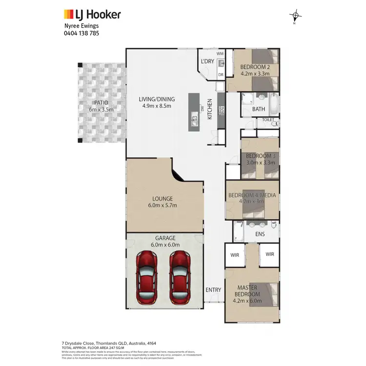 Floorplan of Homely house listing, 7 Drysdale Close, Thornlands QLD 4164
