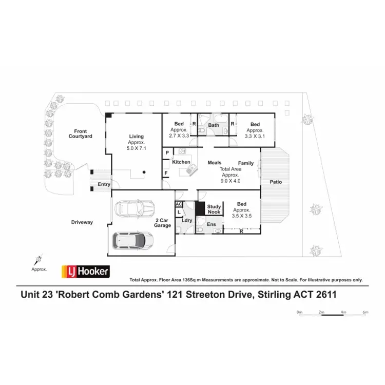 Floorplan of Homely townhouse listing, 23/121 Streeton Drive, Stirling ACT 2611