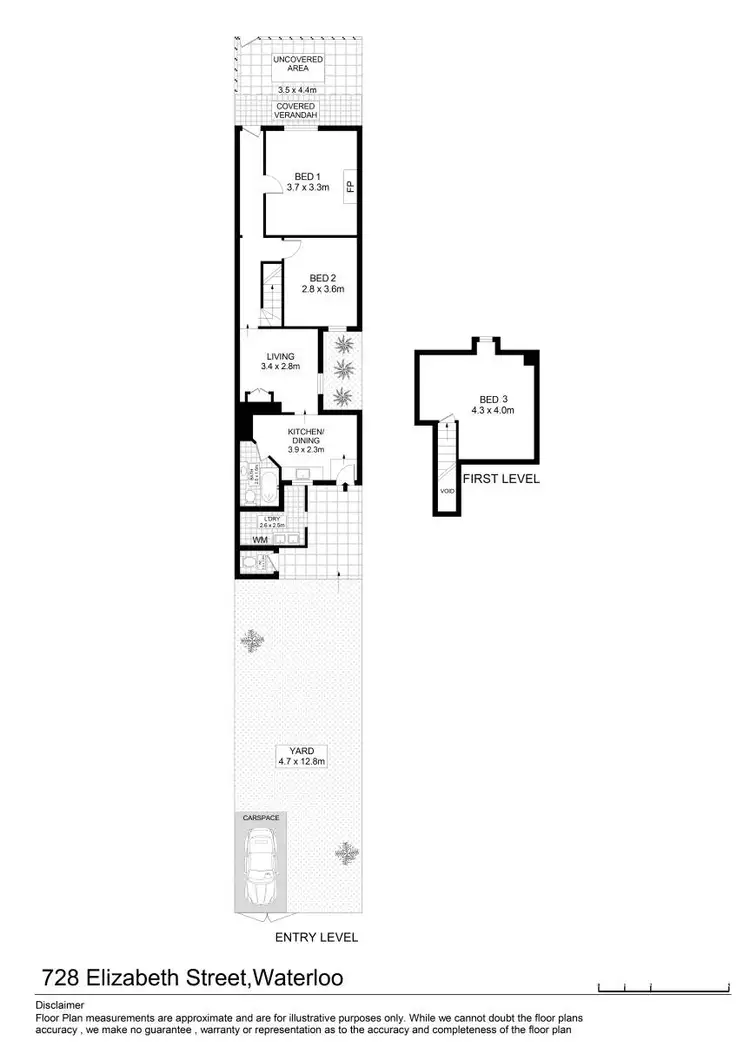 Floorplan of Homely house listing, 728 Elizabeth Street, Waterloo NSW 2017