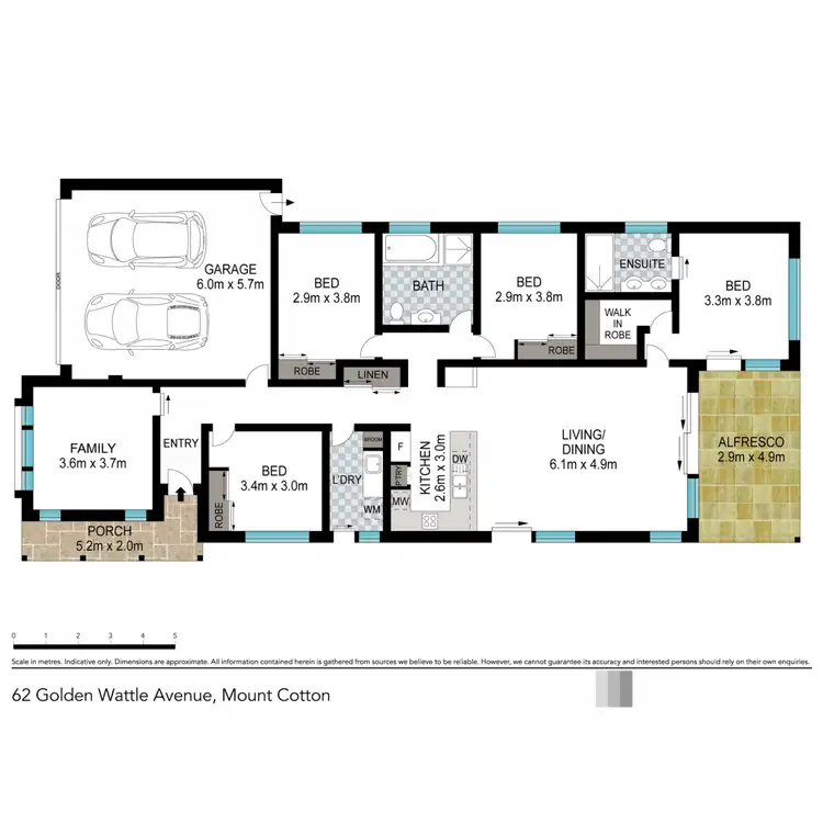 Floorplan of Homely house listing, 62 Golden Wattle Avenue, Mount Cotton QLD 4165