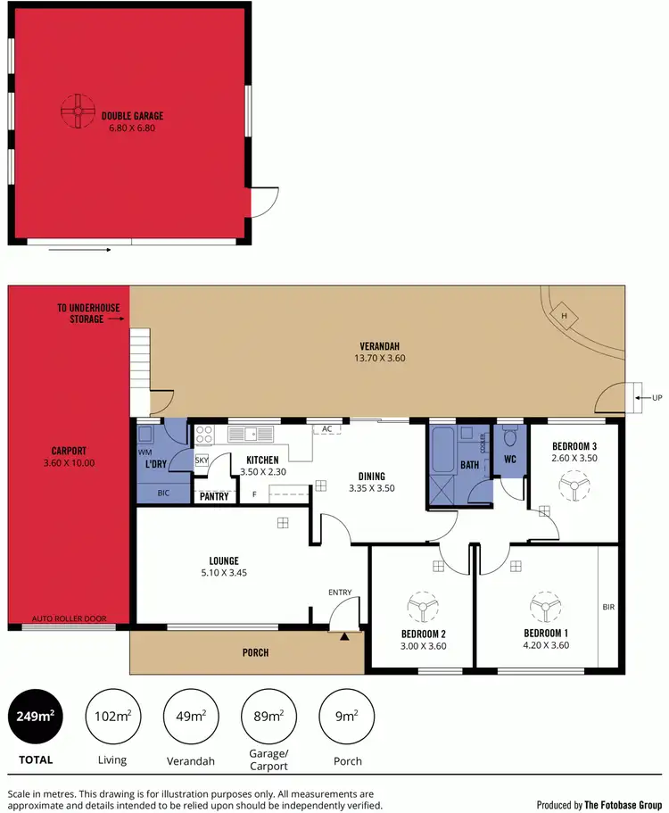Floorplan of Homely house listing, 22 Holly Rise, Hackham West SA 5163