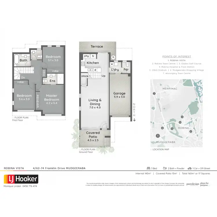 Floorplan of Homely townhouse listing, 4/62-74 Franklin Drive, Mudgeeraba QLD 4213