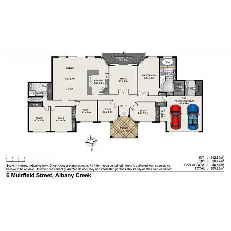 Floorplan of Homely house listing, 6 Muirfield Court, Albany Creek QLD 4035