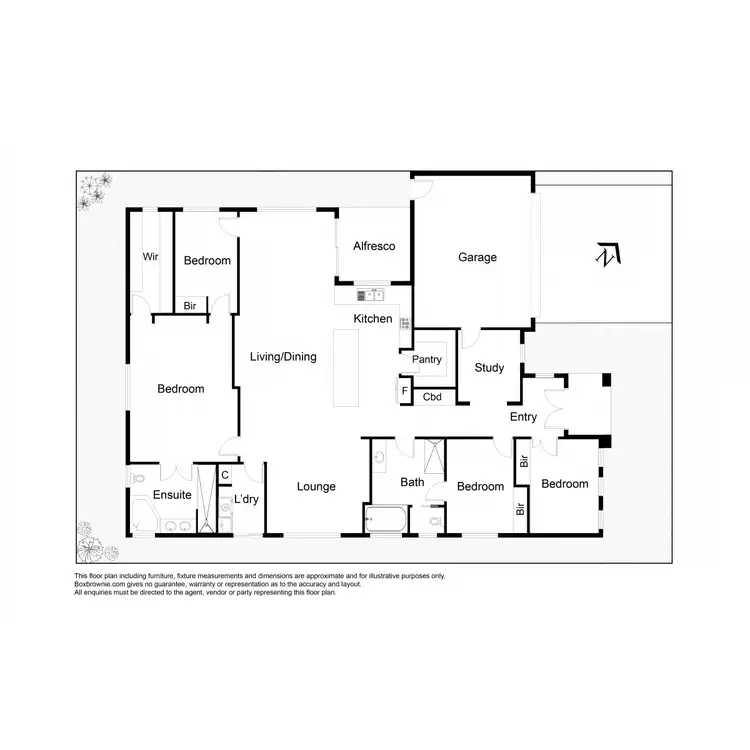 Floorplan of Homely house listing, 1 George Benjamin Court, Seabrook VIC 3028