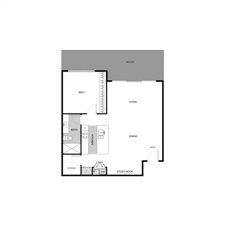 Floorplan of Homely apartment listing, 305/80 Chandler Street, Belconnen ACT 2617
