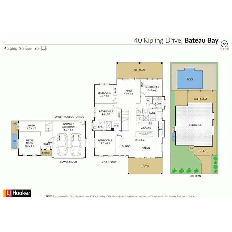 Floorplan of Homely house listing, 40 Kipling Drive, Bateau Bay NSW 2261