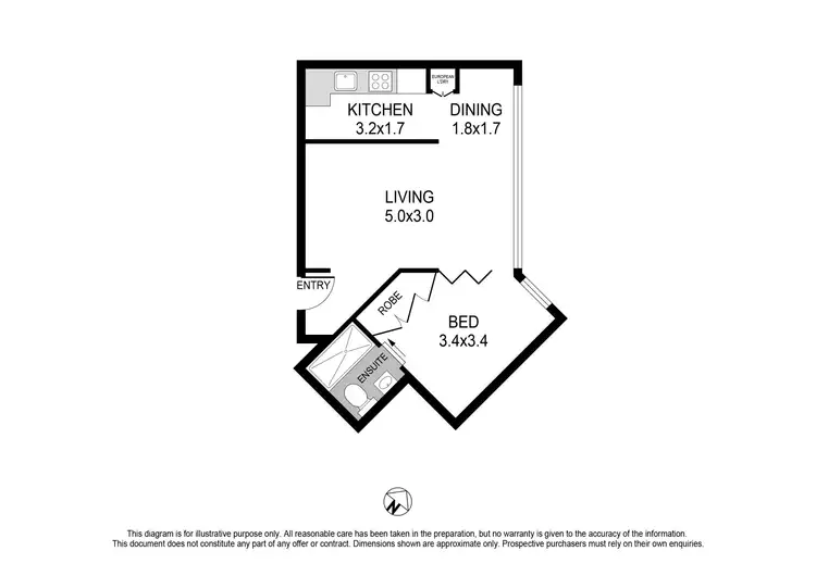 Floorplan of Homely apartment listing, 8/41-49 Roslyn Gardens, Elizabeth Bay NSW 2011