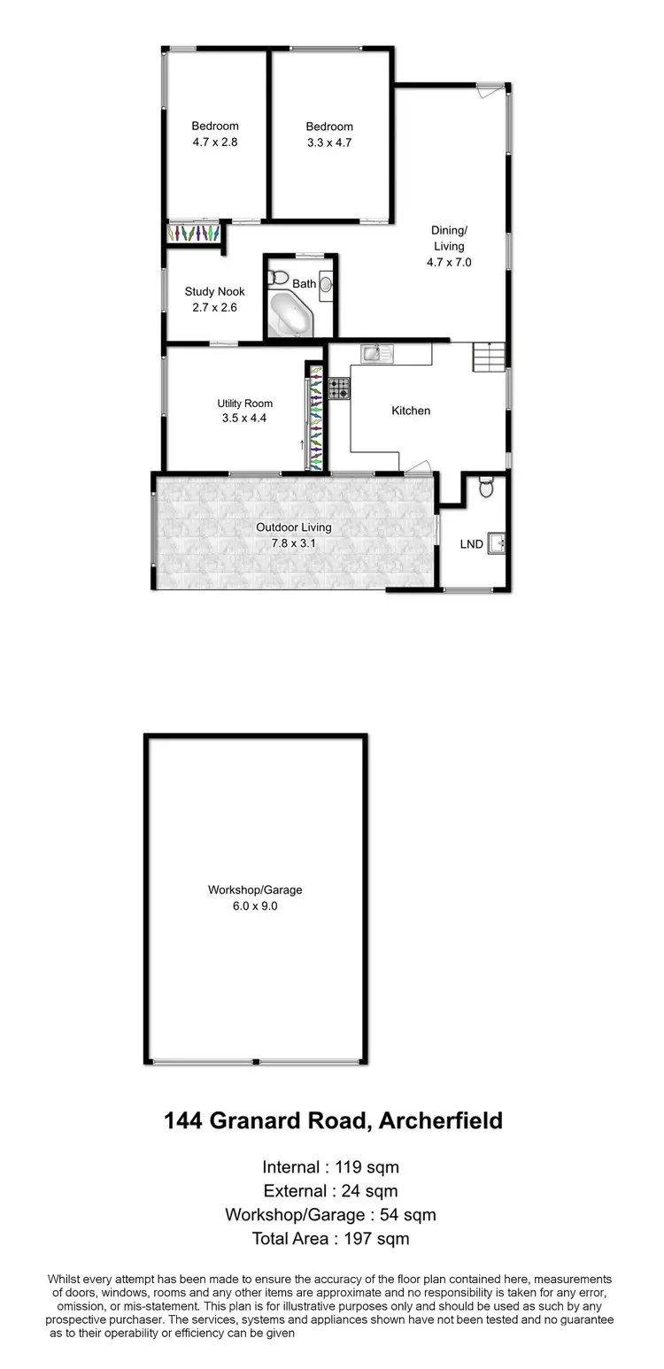 Floorplan of Homely house listing, 144 Granard Road, Archerfield QLD 4108
