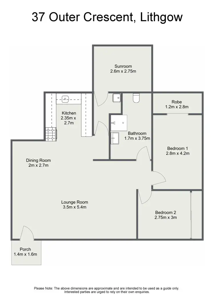 Floorplan of Homely house listing, 37 Outer Crescent, Lithgow NSW 2790