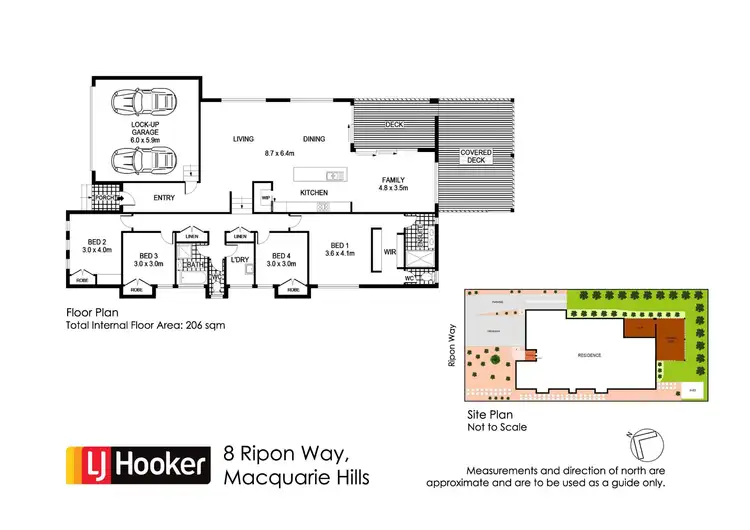 Floorplan of Homely house listing, 8 Ripon Way, Macquarie Hills NSW 2285