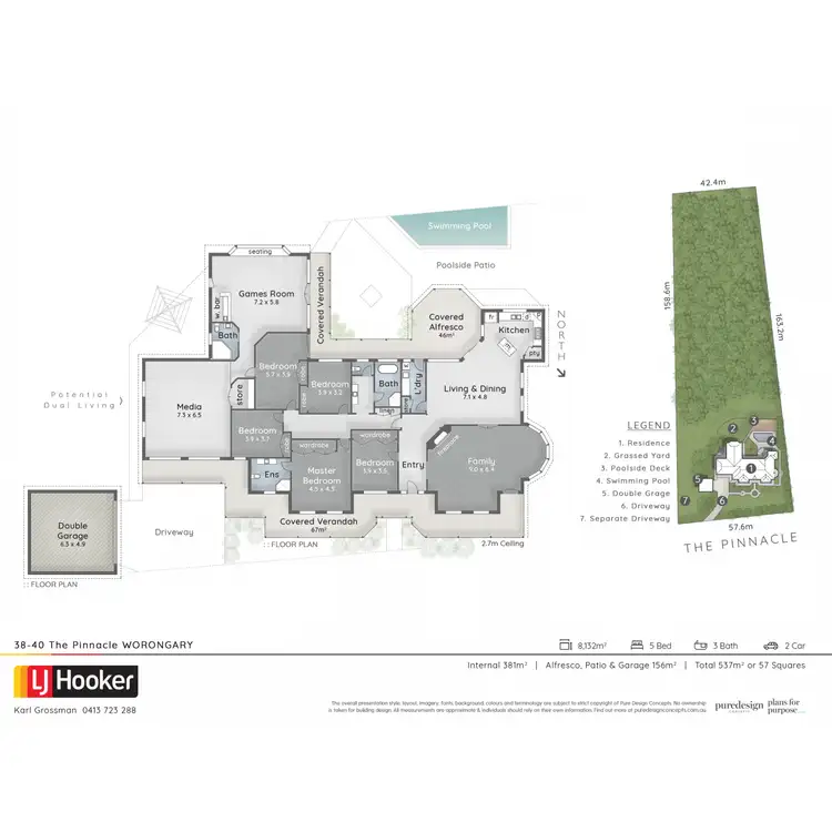Floorplan of Homely house listing, 38 The Pinnacle, Worongary QLD 4213