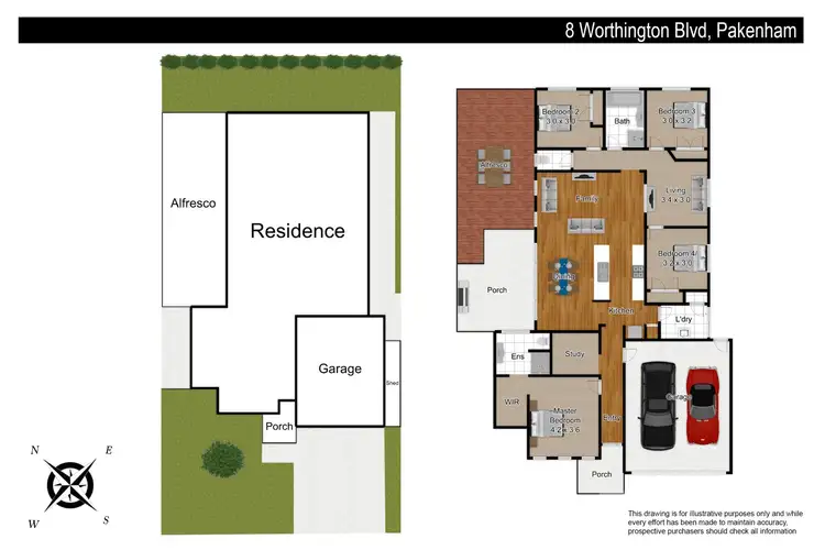 Floorplan of Homely house listing, 8 Worthington Boulevard, Pakenham VIC 3810