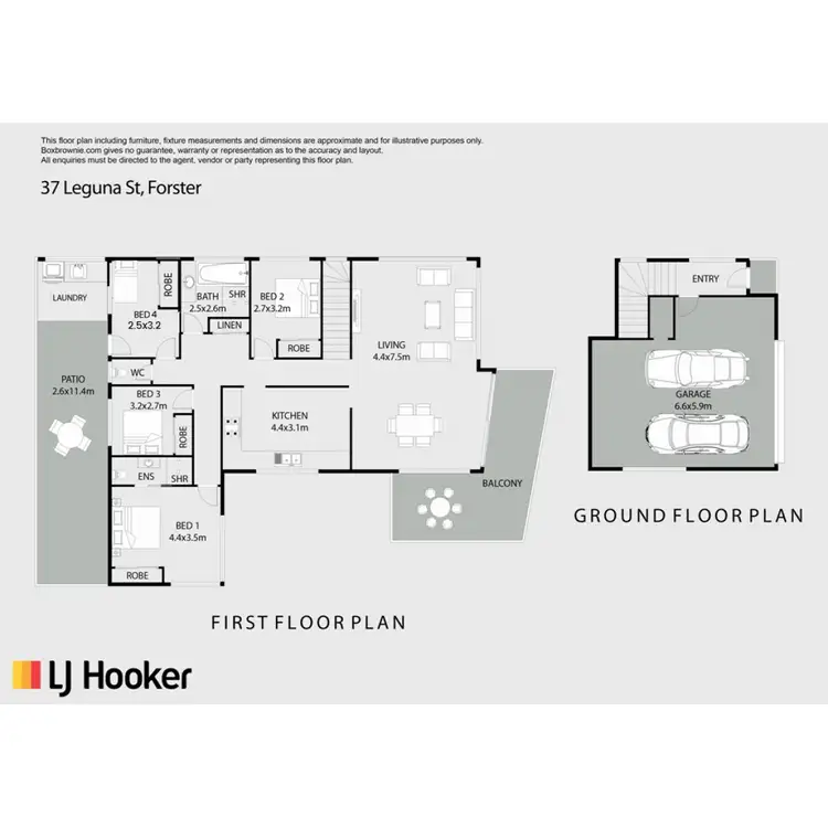 Floorplan of Homely house listing, 37 Leguna Crescent, Forster NSW 2428