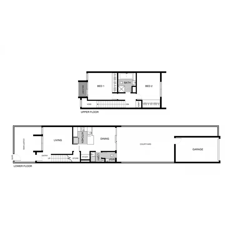 Floorplan of Homely townhouse listing, 33 William Cooper Avenue, Bonner ACT 2914