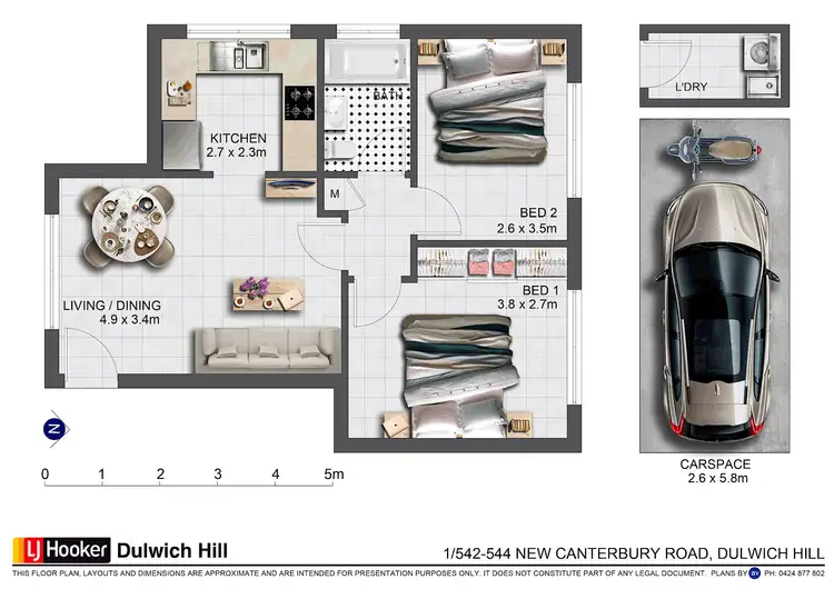 Floorplan of Homely unit listing, 1/542 New Canterbury Road, Dulwich Hill NSW 2203