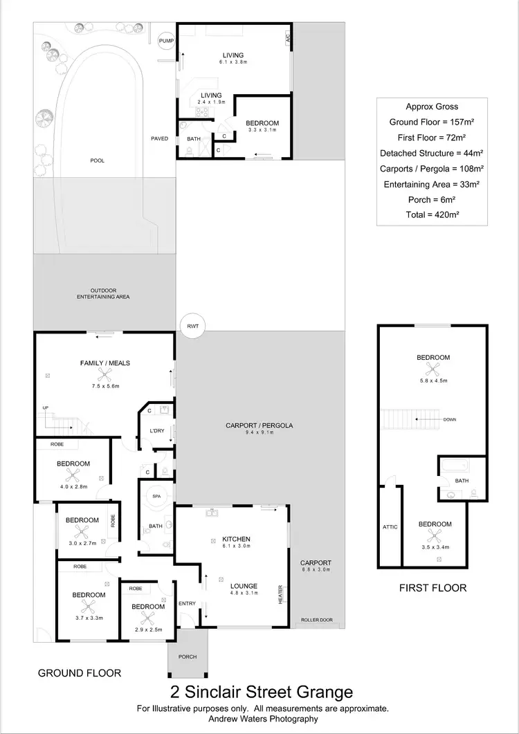 Floorplan of Homely house listing, 2 Sinclair Street, Grange SA 5022