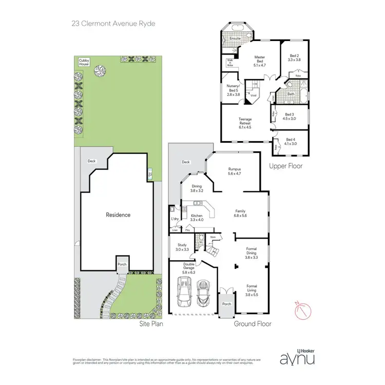 Floorplan of Homely house listing, 23 Clermont Avenue, Ryde NSW 2112