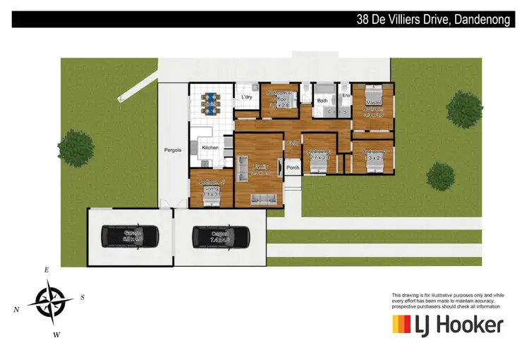 Floorplan of Homely house listing, 38 De Villiers Drive, Dandenong VIC 3175